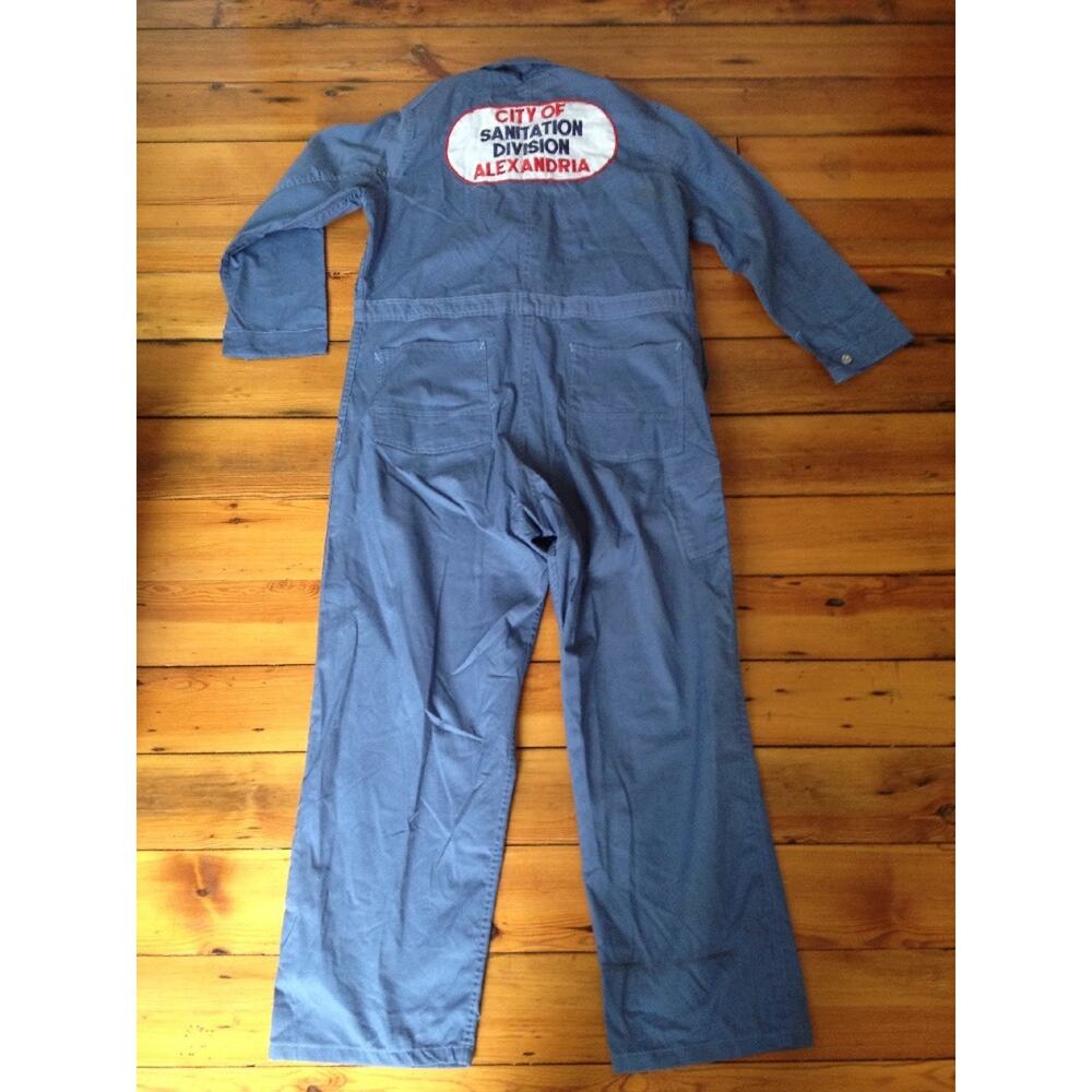 Vtg City Of Alexandria Virginia Sanitation Jumpsuit Coveralls 51" Chest 47x31